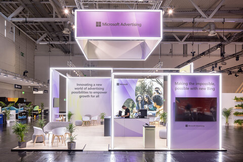 Messefotografie: Microsoft Messestand auf der DEMEXCO Köln vom Messefotograf Kai Abresch